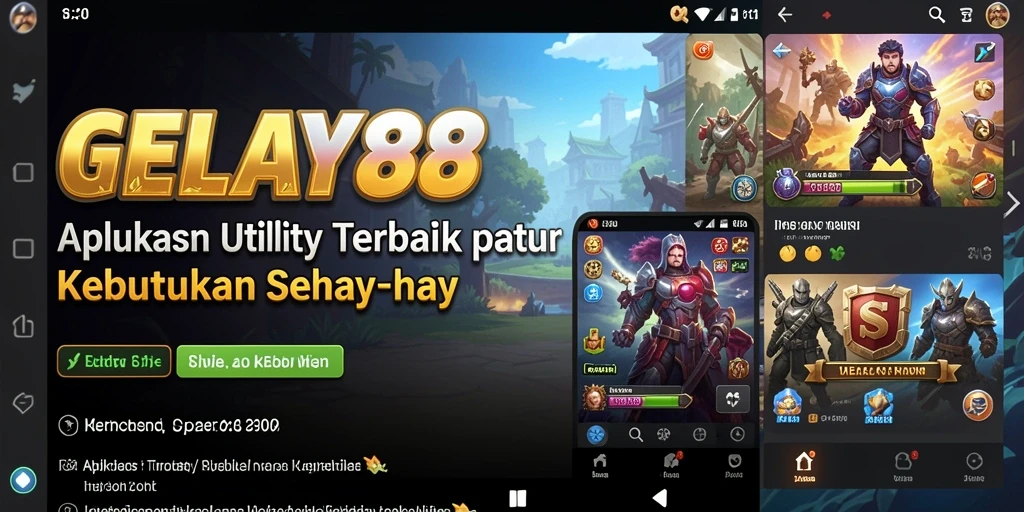 Tampilan antarmuka utama GELAY88 yang sederhana dan user-friendly.