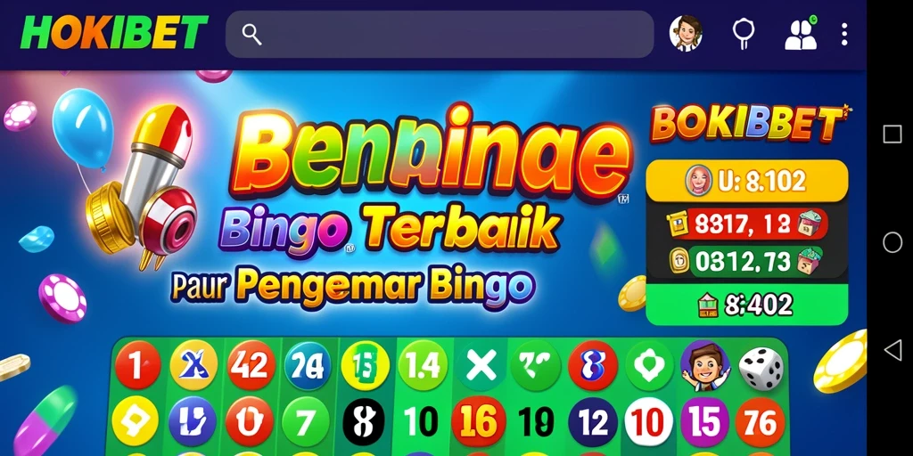 Tampilan gameplay seru HOKIBET dengan berbagai pilihan Bingo.