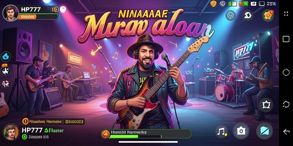 Gameplay menarik di HP777 dengan berbagai tantangan musik.