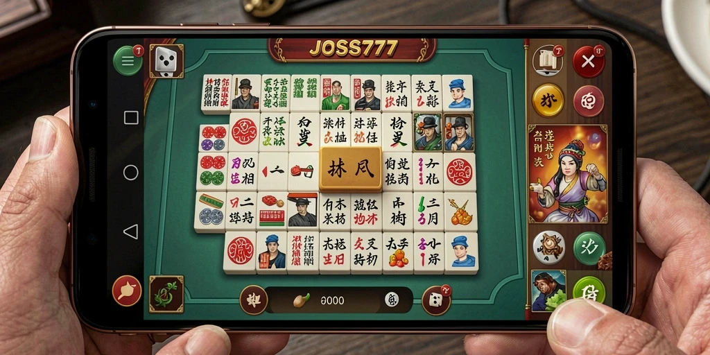 Tampilan gameplay Mahjong yang menyenangkan dan memikat.