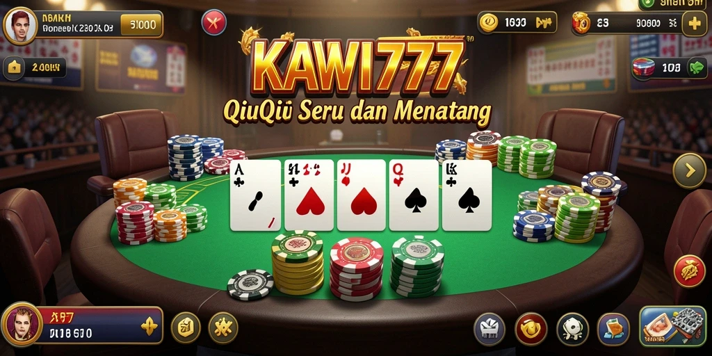Tampilan gameplay menawan dari KAWI777 QiuQiu.