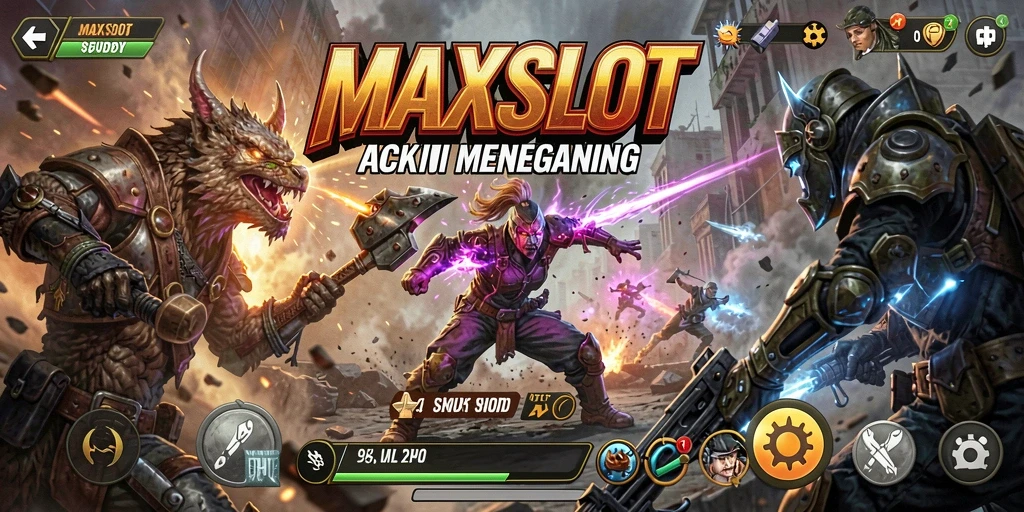 Tampilan mengesankan gameplay action MAXSLOT yang seru.