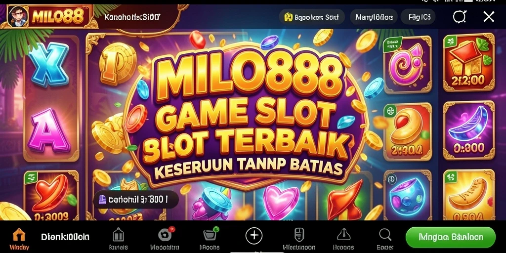 Tampilan menarik dari gameplay Slot di MILO88