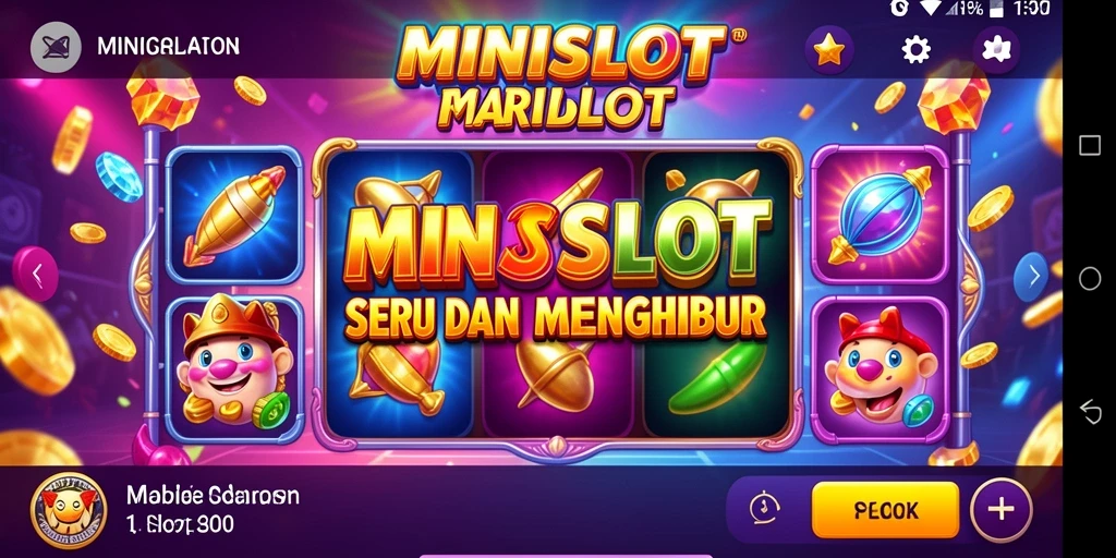 Tampilan utama MINISLOT dengan grafis slot yang menawan dan gameplay yang seru.