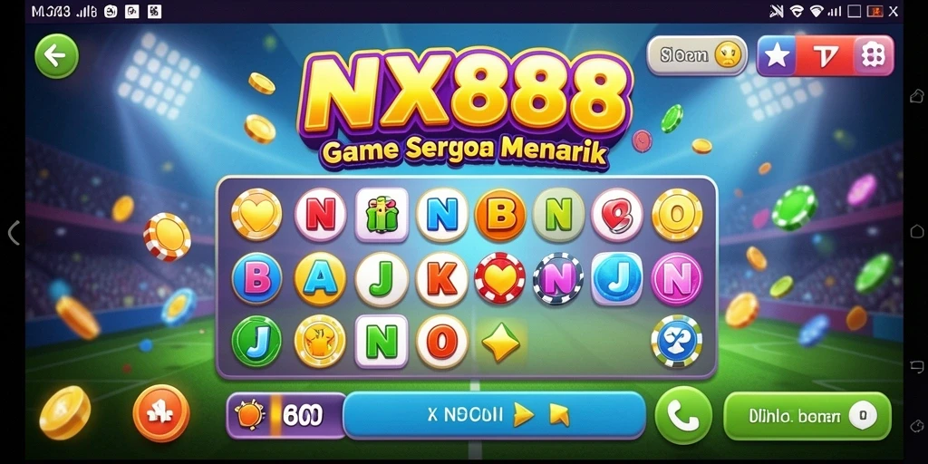 Screenshot NX888 menampilkan gameplay Bingo yang seru dan interaktif.