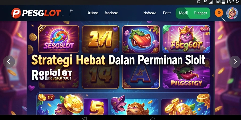 Tampilan gameplay PESGSLOT yang menarik dengan strategi yang mendebarkan.