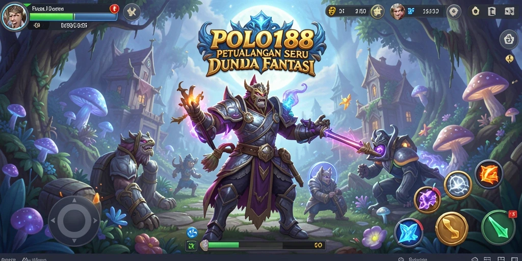 Tangkapan layar menampilkan karakter berpetualang di dunia fantasi.