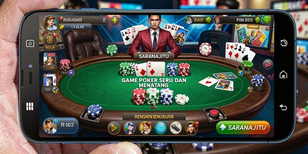 Tampilan gameplay SARANAJITU yang menarik dan menegangkan.
