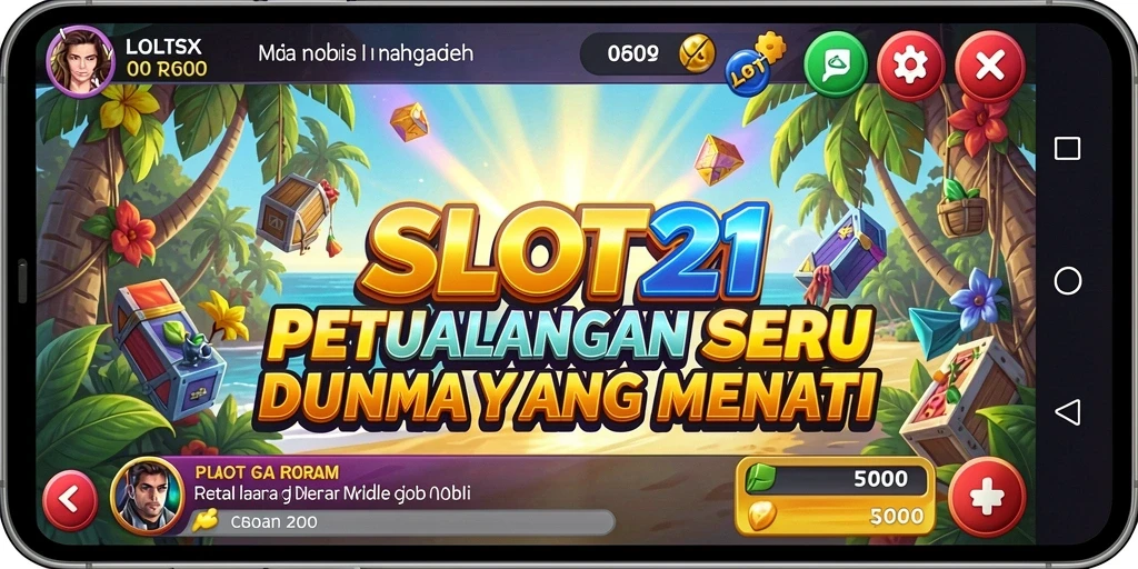 Menampilkan aksi seru dalam petualangan SLOT21.