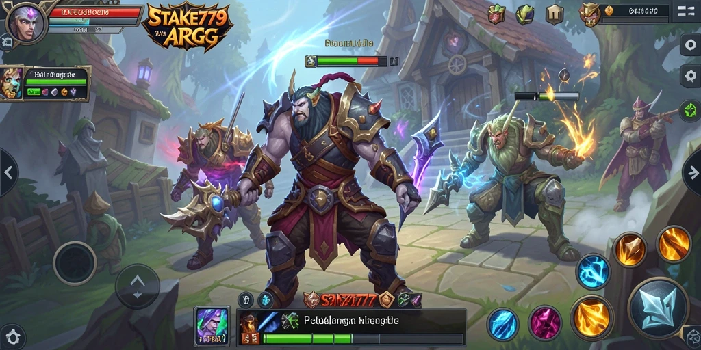 Tampilan dinamis gameplay STAKE779 yang penuh aksi ARPG.