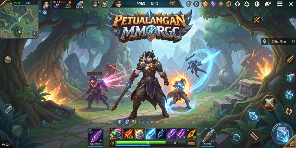 Tampilan gameplay <strong>VV62</strong> yang mendebarkan di dunia MMORPG.