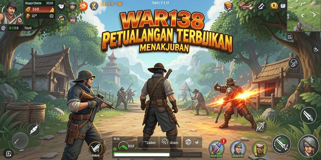 Screenshot gameplay menunjukkan eksplorasi dunia terbuka yang luas di WAR138.