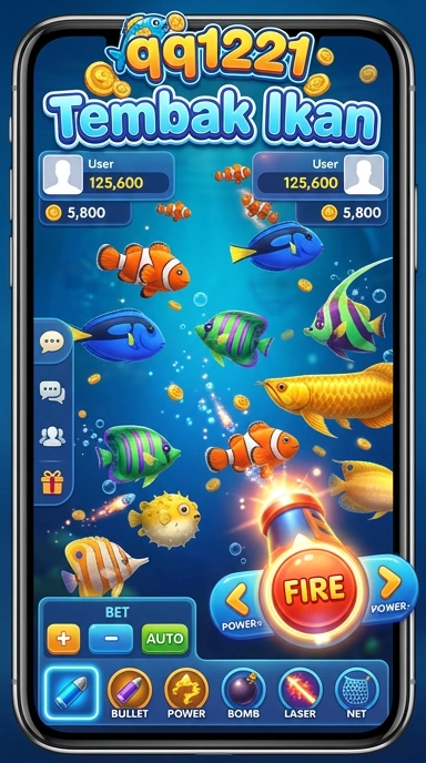Tampilan utama aplikasi qq1221 dengan kategori yang jelas.